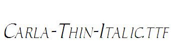 Carla-Thin-Italic