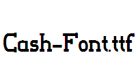 Cash-Font