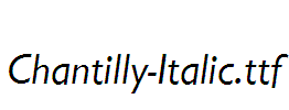 Chantilly-Italic