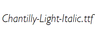 Chantilly-Light-Italic