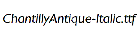 ChantillyAntique-Italic