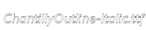 ChantillyOutline-Italic