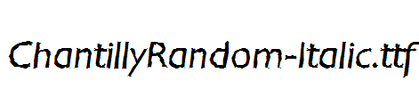 ChantillyRandom-Italic