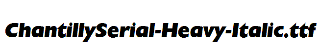 ChantillySerial-Heavy-Italic