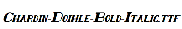 Chardin-Doihle-Bold-Italic