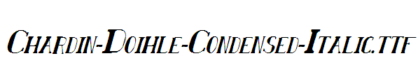 Chardin-Doihle-Condensed-Italic