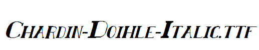 Chardin-Doihle-Italic