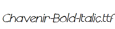 Chavenir-Bold-Italic