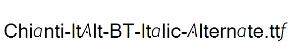 Chianti-ItAlt-BT-Italic-Alternate