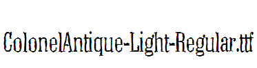 ColonelAntique-Light-Regular