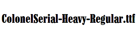 ColonelSerial-Heavy-Regular