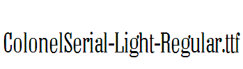 ColonelSerial-Light-Regular