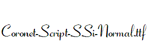 Coronet-Script-SSi-Normal