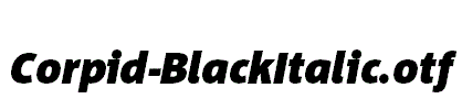 Corpid-BlackItalic