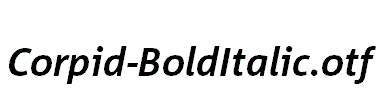 Corpid-BoldItalic