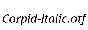 Corpid-Italic