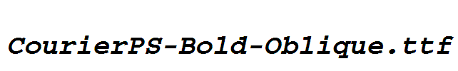 CourierPS-Bold-Oblique