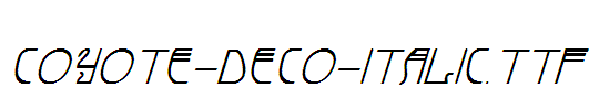 Coyote-Deco-Italic