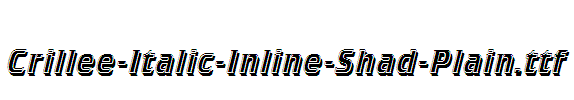 Crillee-Italic-Inline-Shad-Plain