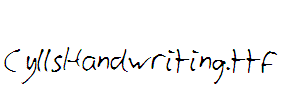 CyllsHandwriting