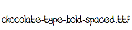 chocolate-type-bold-spaced