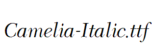 Camelia-Italic