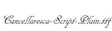 Cancellaresca-Script-Plain