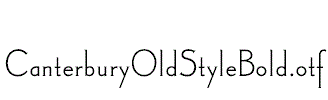 CanterburyOldStyleBold