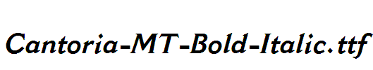 Cantoria-MT-Bold-Italic