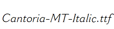 Cantoria-MT-Italic