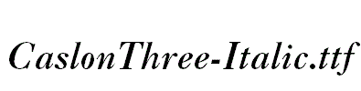 CaslonThree-Italic