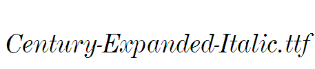 Century-Expanded-Italic