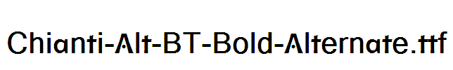 Chianti-Alt-BT-Bold-Alternate