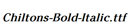 Chiltons-Bold-Italic