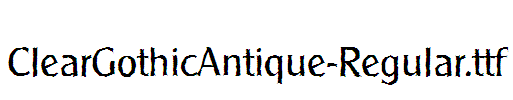 ClearGothicAntique-Regular