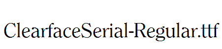 ClearfaceSerial-Regular