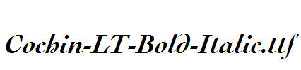 Cochin-LT-Bold-Italic