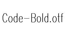 Code-Bold