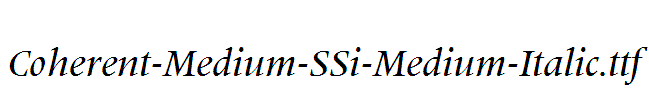 Coherent-Medium-SSi-Medium-Italic