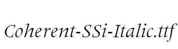 Coherent-SSi-Italic