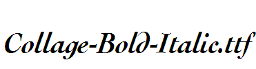 Collage-Bold-Italic