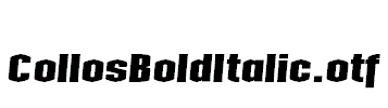 CollosBoldItalic