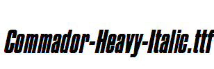 Commador-Heavy-Italic