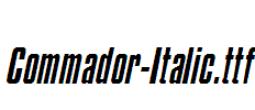 Commador-Italic