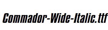 Commador-Wide-Italic