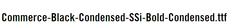 Commerce-Black-Condensed-SSi-Bold-Condensed