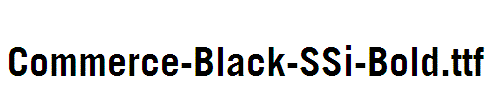 Commerce-Black-SSi-Bold