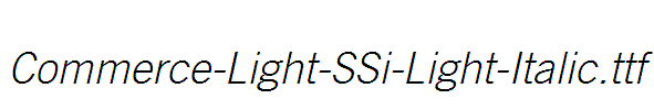 Commerce-Light-SSi-Light-Italic