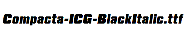 Compacta-ICG-BlackItalic