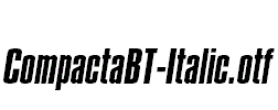 CompactaBT-Italic